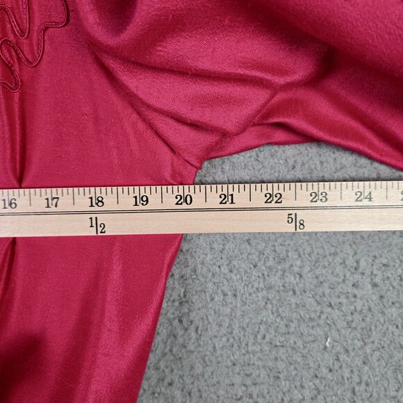 Karen Lawrence Womens Blazer 12 Pink Embroidered Pearl Button 67% Rayon Vintage - Picture 6 of 16